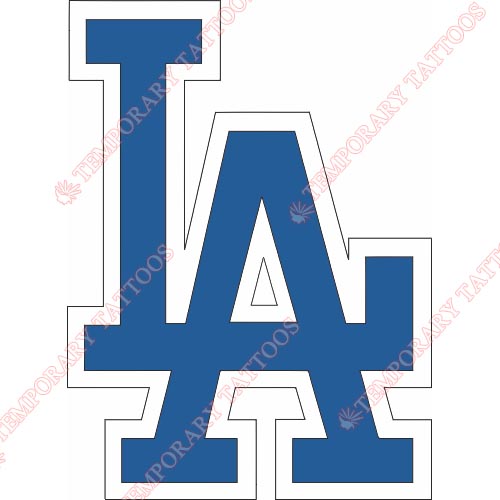 Los Angeles Dodgers Customize Temporary Tattoos Stickers NO.1663